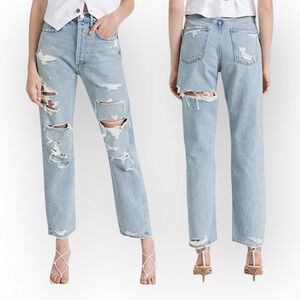 NWOT AGOLDE 90's Mid Rise Loose Jeans in Unhinged